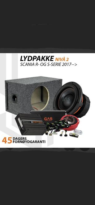 Hovedbilde Match Lydoppgraderingspakke Scania - Nivå 2  For ...