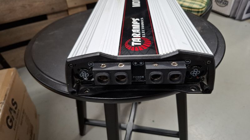 Brukt! Taramps MD12000.1 12000wRMS i 1ohm, 7200wRMS i 2ohm. 