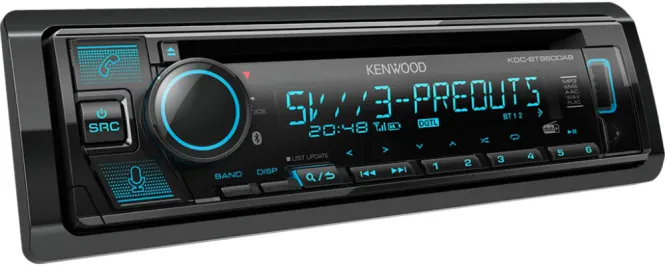 Hovedbilde Kenwood KDCBT960DAB. 1-Din CD RADIO DAB BT 3x ...