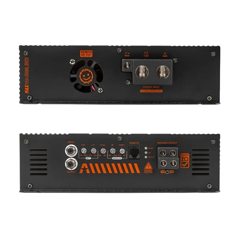 GAS MAX PA1-3000.1DZ2 2ohm Mono, 3000W RMS, fullfrekvens