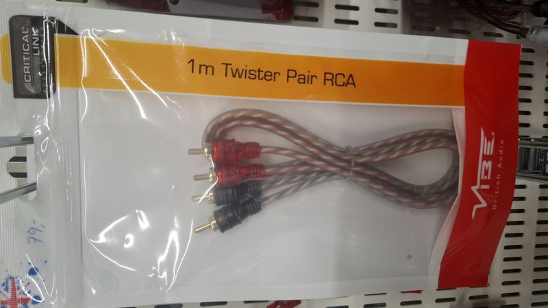 1 m Vibe RCA signalkabel 