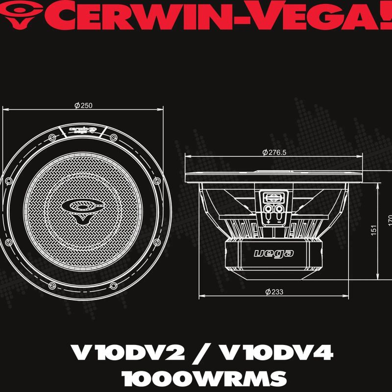 Cerwin Vega V10DV2 Vega 10