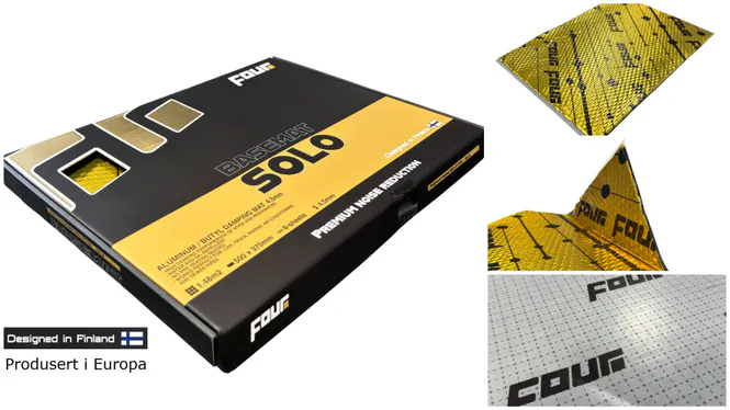 Hovedbilde FOUR SOLO BaseMat 4,5mm 50x37cm, 1,48m2 - 8 stk ...