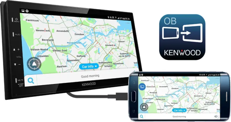 Kenwood DMX129DAB. 2-DIN MEDIASPILLER - DAB BT USB/IPHONE