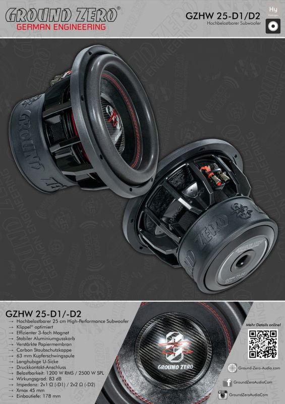 Ground Zero GZHW 25-D110