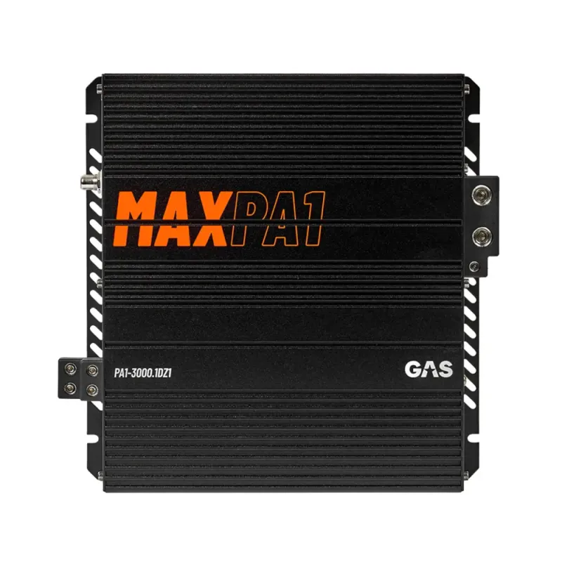 GAS MAX PA1-3000.1DZ1 Monoforsterker, 3000W RMS, 1 Ohm, fullfrekvens