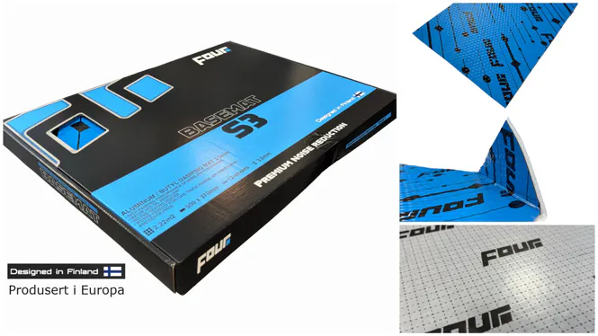 Hovedbilde FOUR S3 BaseMat. Pr.STK. 3mm 50x37cm. 