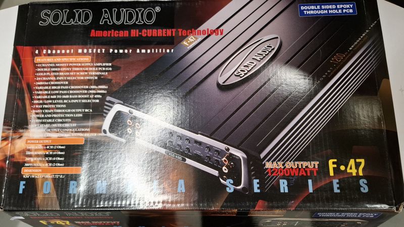 Solid audio F47 4x100w / 4x 160wRMS 